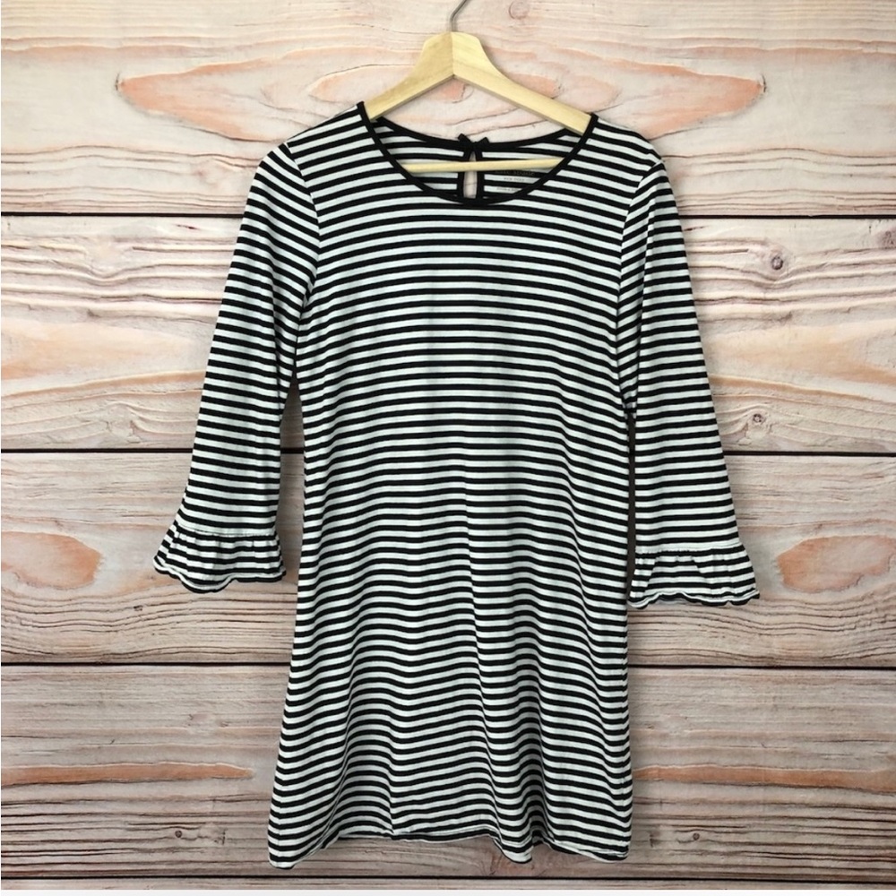 Kate Spade Jersey Black & White Striped Dress